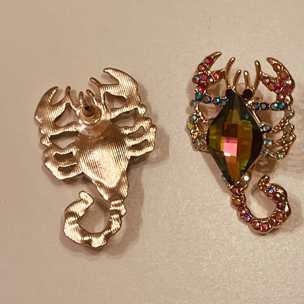 Scorpion earrings for women colorful - Picture 3 of 5